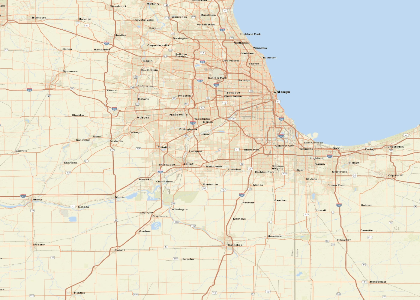Regional perspective road map centered on the Monee offering